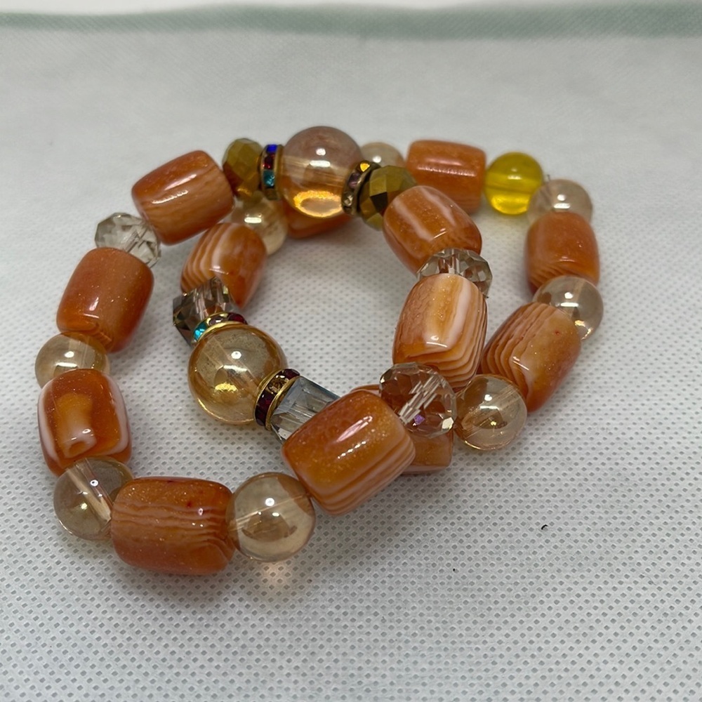 Women Beaded Bracelet , 2-Piece
